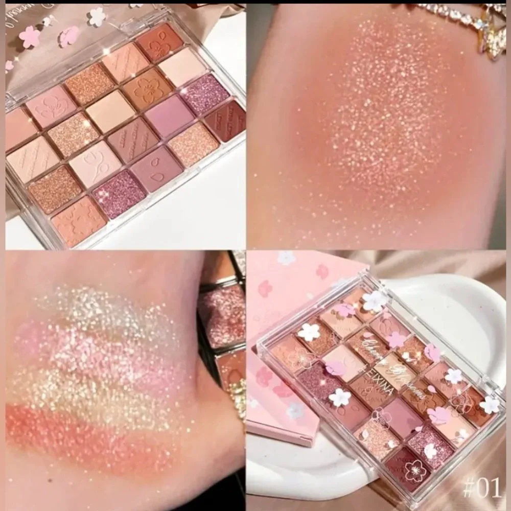 Leixina:20-Color Sakura Cherry Blossom Eyeshadow Palette